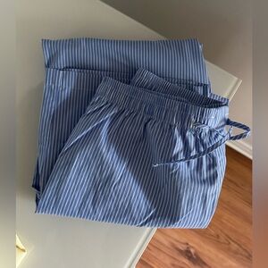 Blue cotton pants